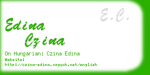 edina czina business card